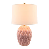 Modern European furniture - Reliefed Ceramic Accent Table Lamp - www.oroa.com