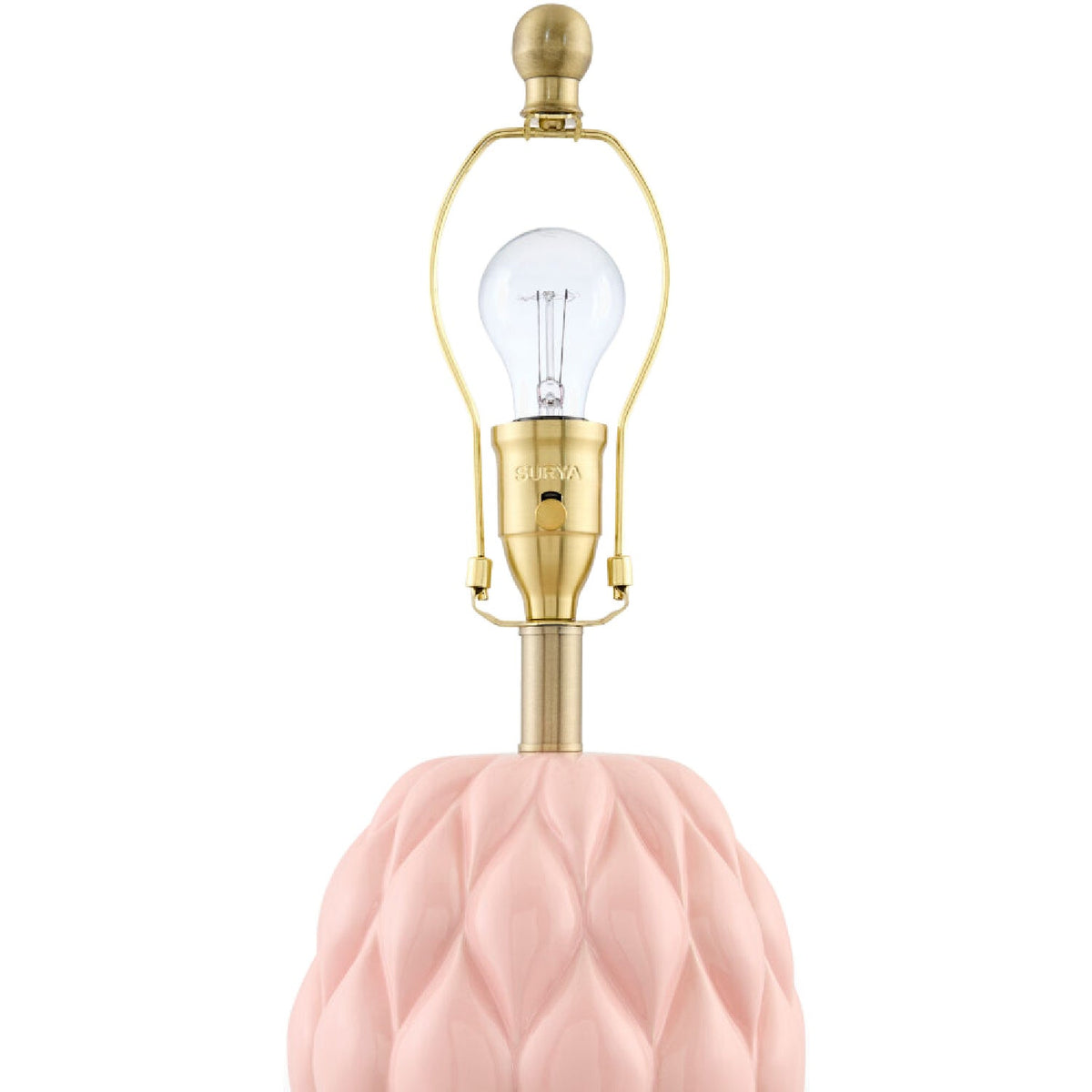 Modern European furniture - Reliefed Ceramic Accent Table Lamp - www.oroa.com