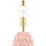 Modern European furniture - Reliefed Ceramic Accent Table Lamp - www.oroa.com