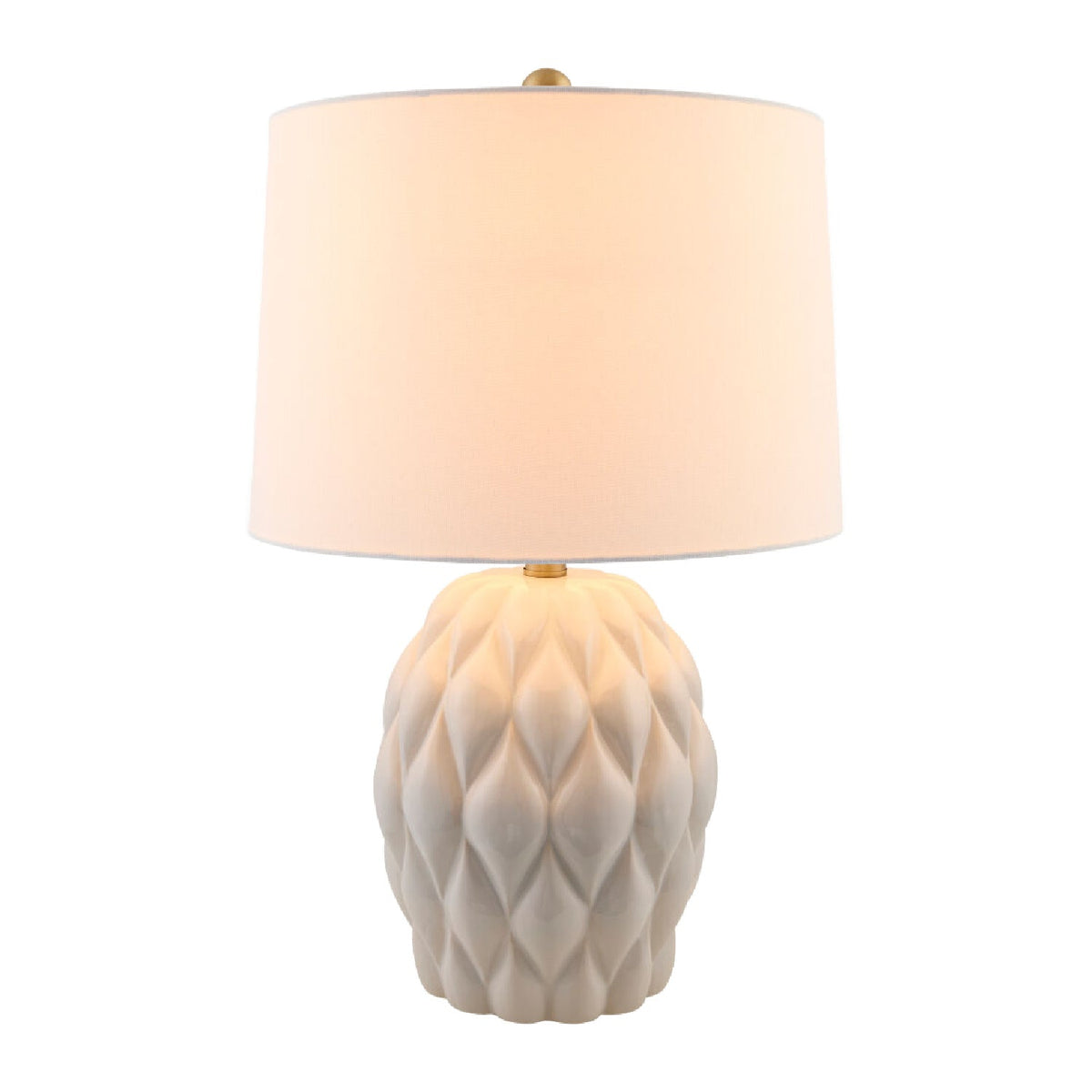 Modern European furniture - Reliefed Ceramic Accent Table Lamp - www.oroa.com