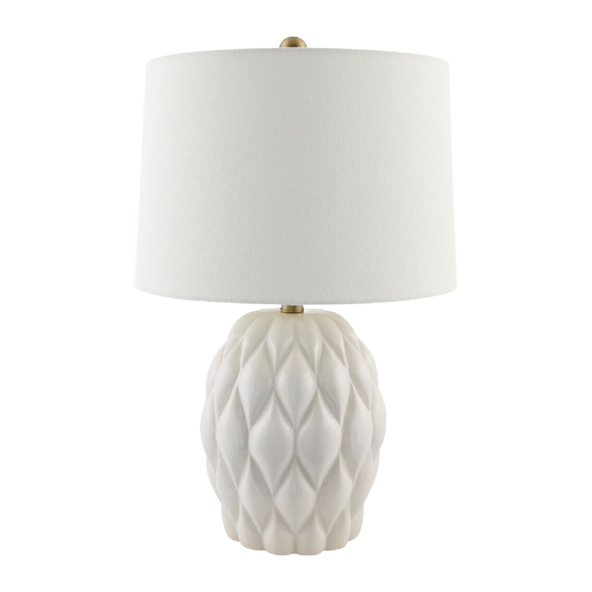 Modern European furniture - Reliefed Ceramic Accent Table Lamp - www.oroa.com