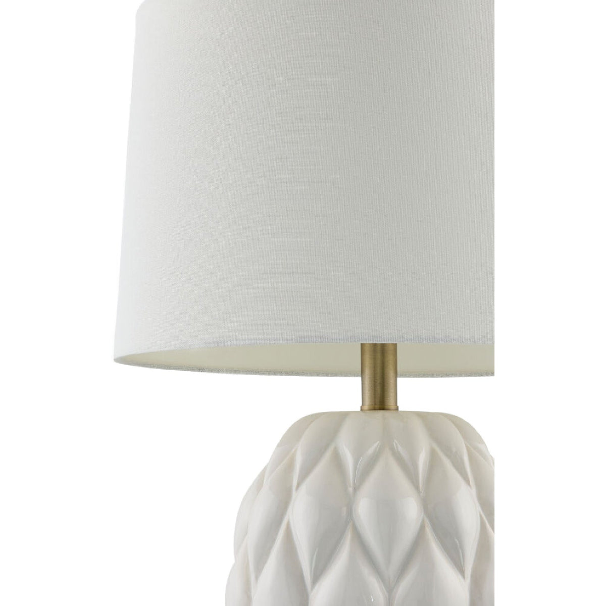 Modern European furniture - Reliefed Ceramic Accent Table Lamp - www.oroa.com
