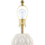Modern European furniture - Reliefed Ceramic Accent Table Lamp - www.oroa.com