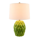 Modern European furniture - Reliefed Ceramic Accent Table Lamp - www.oroa.com
