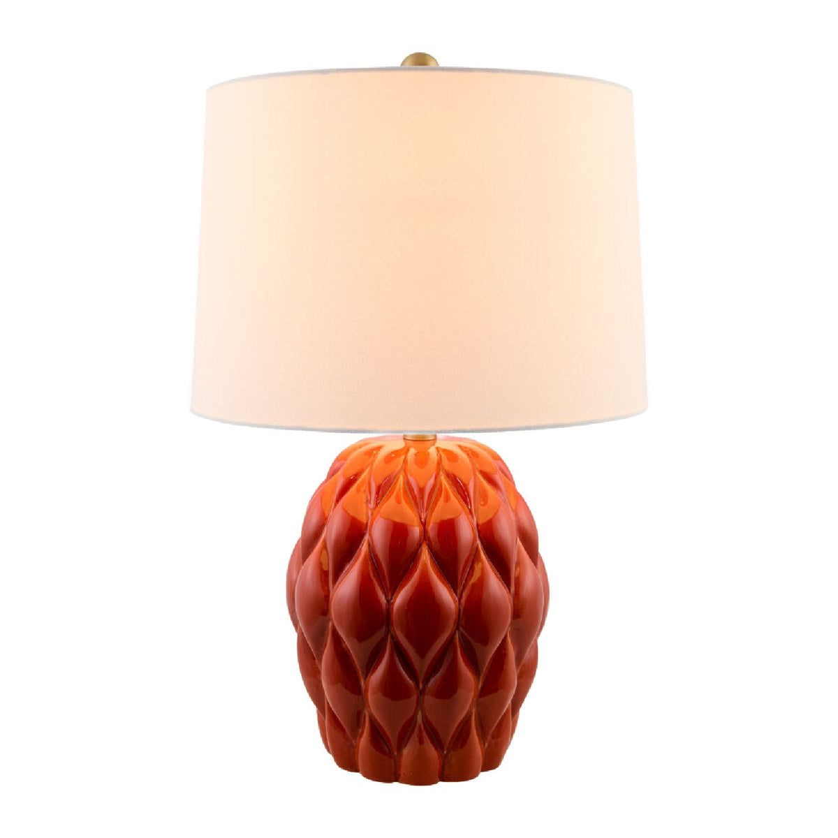 Modern European furniture - Reliefed Ceramic Accent Table Lamp - www.oroa.com