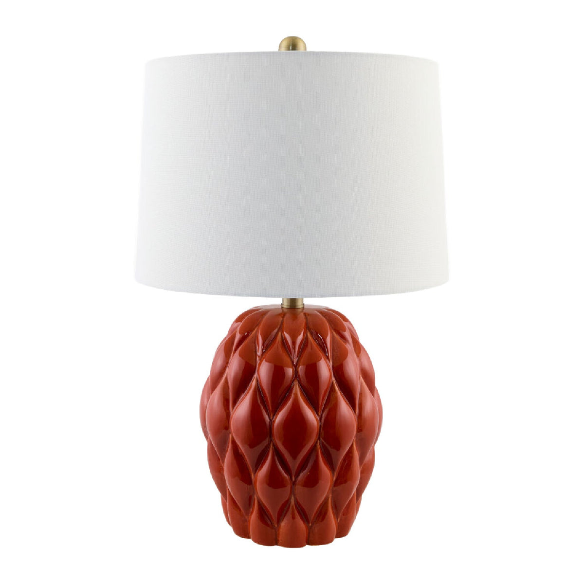Modern European furniture - Reliefed Ceramic Accent Table Lamp - www.oroa.com