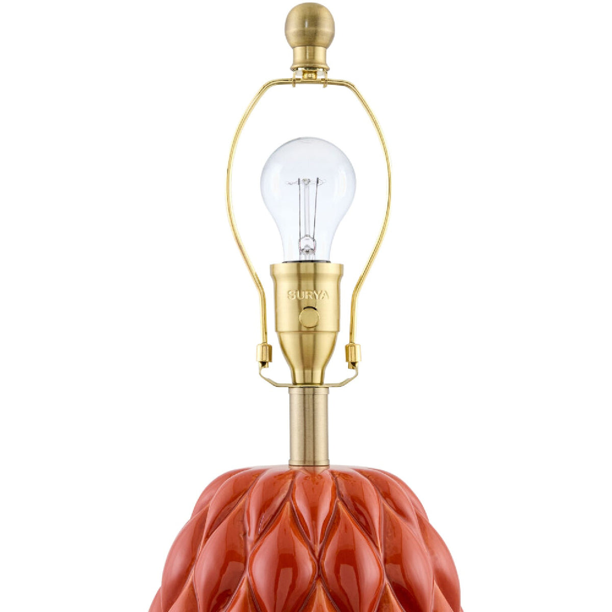 Modern European furniture - Reliefed Ceramic Accent Table Lamp - www.oroa.com