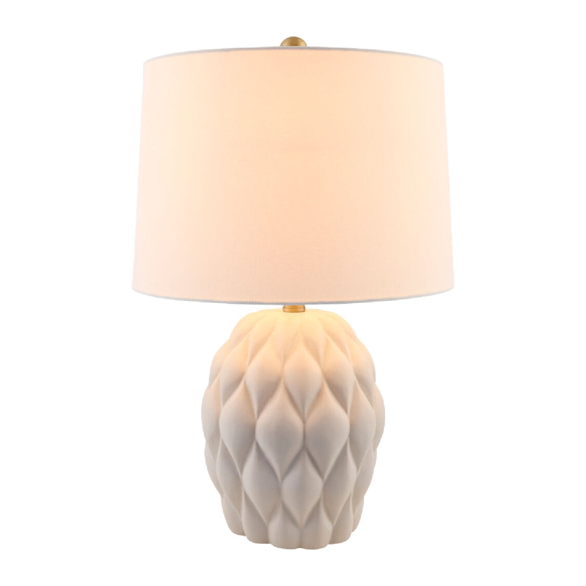 Modern European furniture - Reliefed Ceramic Accent Table Lamp - www.oroa.com
