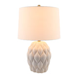 Modern European furniture - Reliefed Ceramic Accent Table Lamp - www.oroa.com