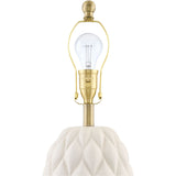 Modern European furniture - Reliefed Ceramic Accent Table Lamp - www.oroa.com