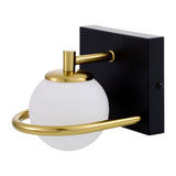 Modern European furniture - Gold Ring Glass Wall Lamp - www.oroa.com