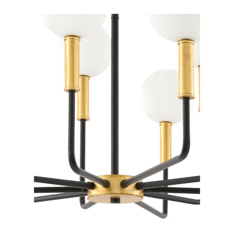 Modern European furniture - 10-Light White Glass Chandelier - www.oroa.com