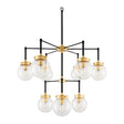 Modern European furniture - 9-Light Clear Glass Chandelier - www.oroa.com