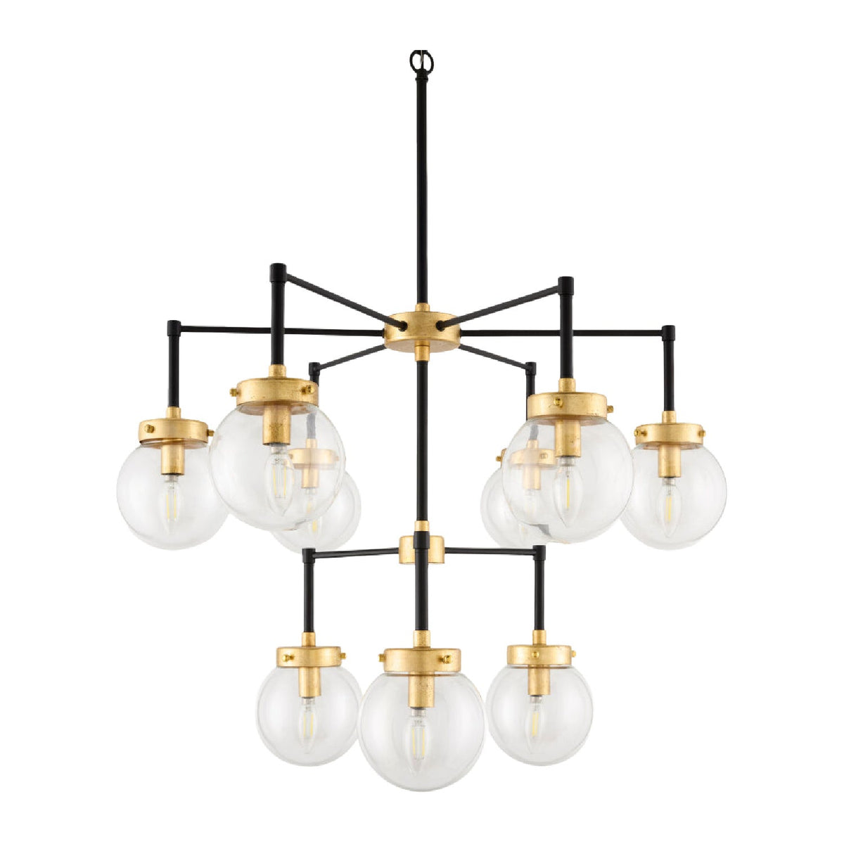 Modern European furniture - 9-Light Clear Glass Chandelier - www.oroa.com