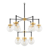 Modern European furniture - 9-Light Clear Glass Chandelier - www.oroa.com