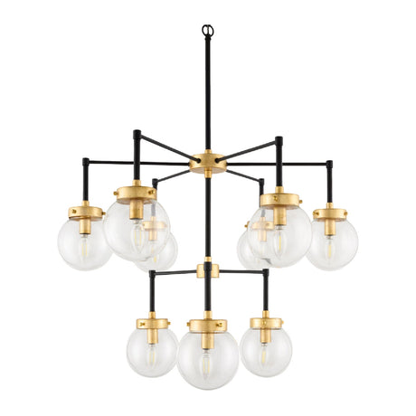Modern European furniture - 9-Light Clear Glass Chandelier - www.oroa.com