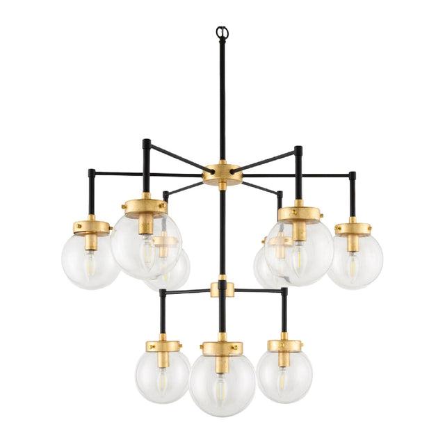 Modern European furniture - 9-Light Clear Glass Chandelier - www.oroa.com