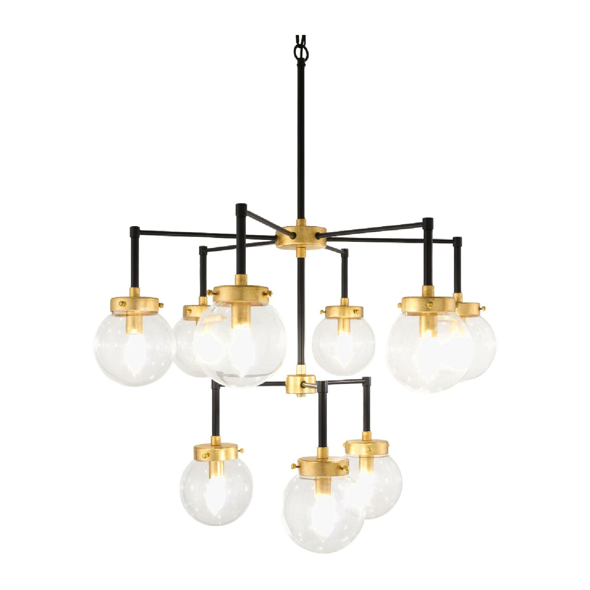 Modern European furniture - 9-Light Clear Glass Chandelier - www.oroa.com