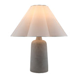 Modern European furniture - White Cotton Concrete Table Lamp - www.oroa.com