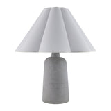 Modern European furniture - White Cotton Concrete Table Lamp - www.oroa.com