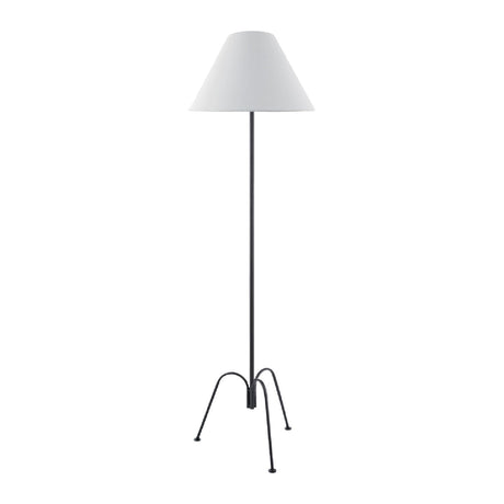 Modern European furniture - White Empire Shade Floor Lamp - www.oroa.com