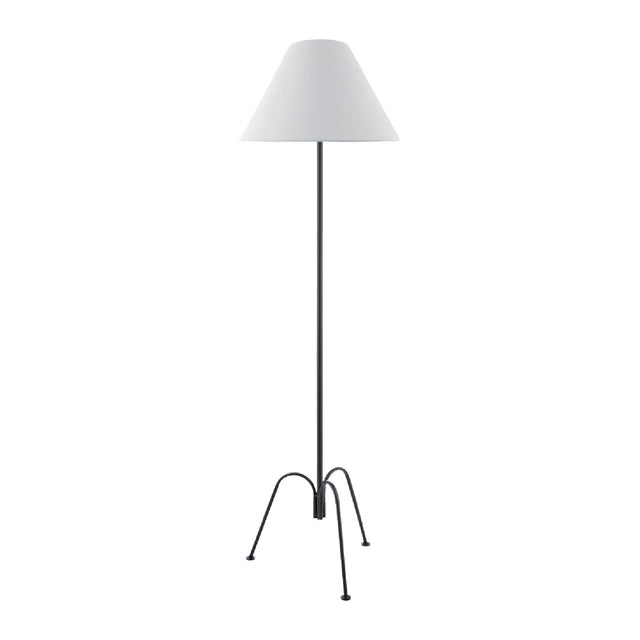 Modern European furniture - White Empire Shade Floor Lamp - www.oroa.com