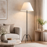 Modern European furniture - White Empire Shade Floor Lamp - www.oroa.com