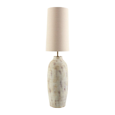 Modern European furniture - Painted Cream Cement Floor Lamp - www.oroa.com