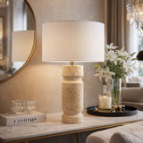 Modern European furniture - White Jute Accent Table Lamp - www.oroa.com