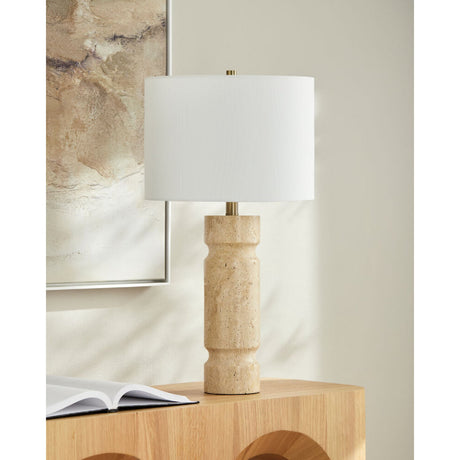 Modern European furniture - White Jute Accent Table Lamp - www.oroa.com
