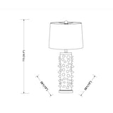 Modern European furniture - Spike Studded Ceramic Table Lamp - www.oroa.com