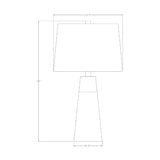Modern European furniture - Beige Linen Concrete Table Lamps (2)  - www.oroa.com