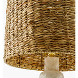 Modern European furniture - Woven Seagrass Accent Table Lamp - www.oroa.com