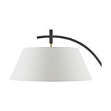 Modern European furniture - White Linen Tilted Floor Lamp - www.oroa.com
