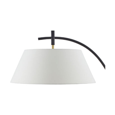 Modern European furniture - White Linen Tilted Floor Lamp - www.oroa.com