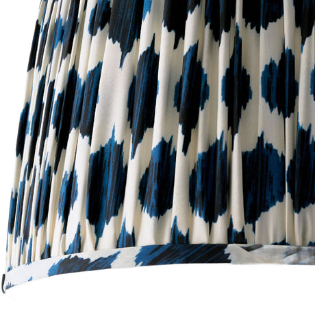 Modern European furniture - Patterned Blue Linen Floor Lamp - www.oroa.com