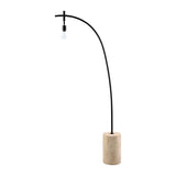 Modern European furniture - Patterned Blue Linen Floor Lamp - www.oroa.com