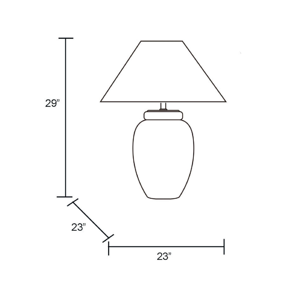 Modern European furniture - Beige Empire Shade Table Lamp - www.oroa.com