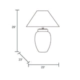 Modern European furniture - Beige Empire Shade Table Lamp - www.oroa.com