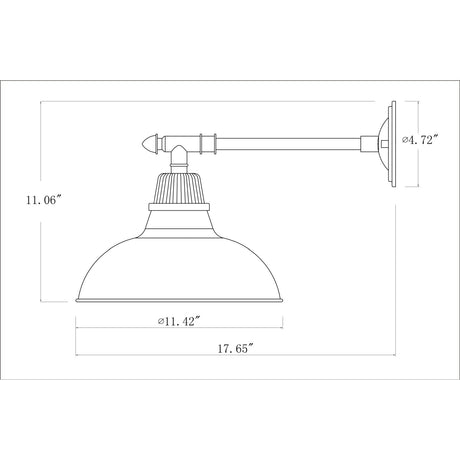 Modern European furniture -  Metal Shade Wall Lamps (2) - www.oroa.com