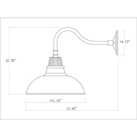 Modern European furniture -  Metal Shade Outdoor Wall Lamps (2) - www.oroa.com