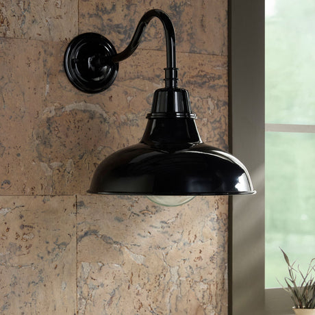 Modern European furniture -  Metal Shade Outdoor Wall Lamps (2) - www.oroa.com
