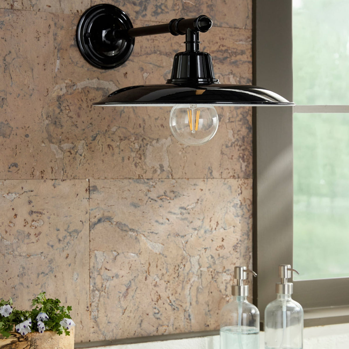 Modern European furniture -  Metal Plate Shade Wall Lamps (2) - www.oroa.com