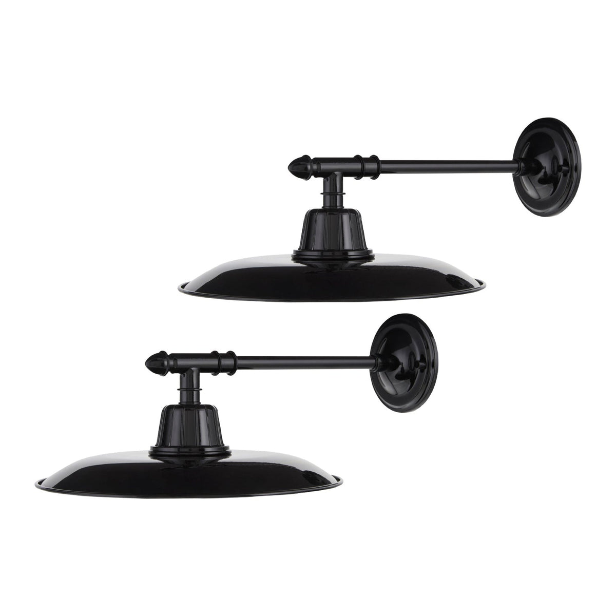 Modern European furniture -  Metal Plate Shade Wall Lamps (2) - www.oroa.com