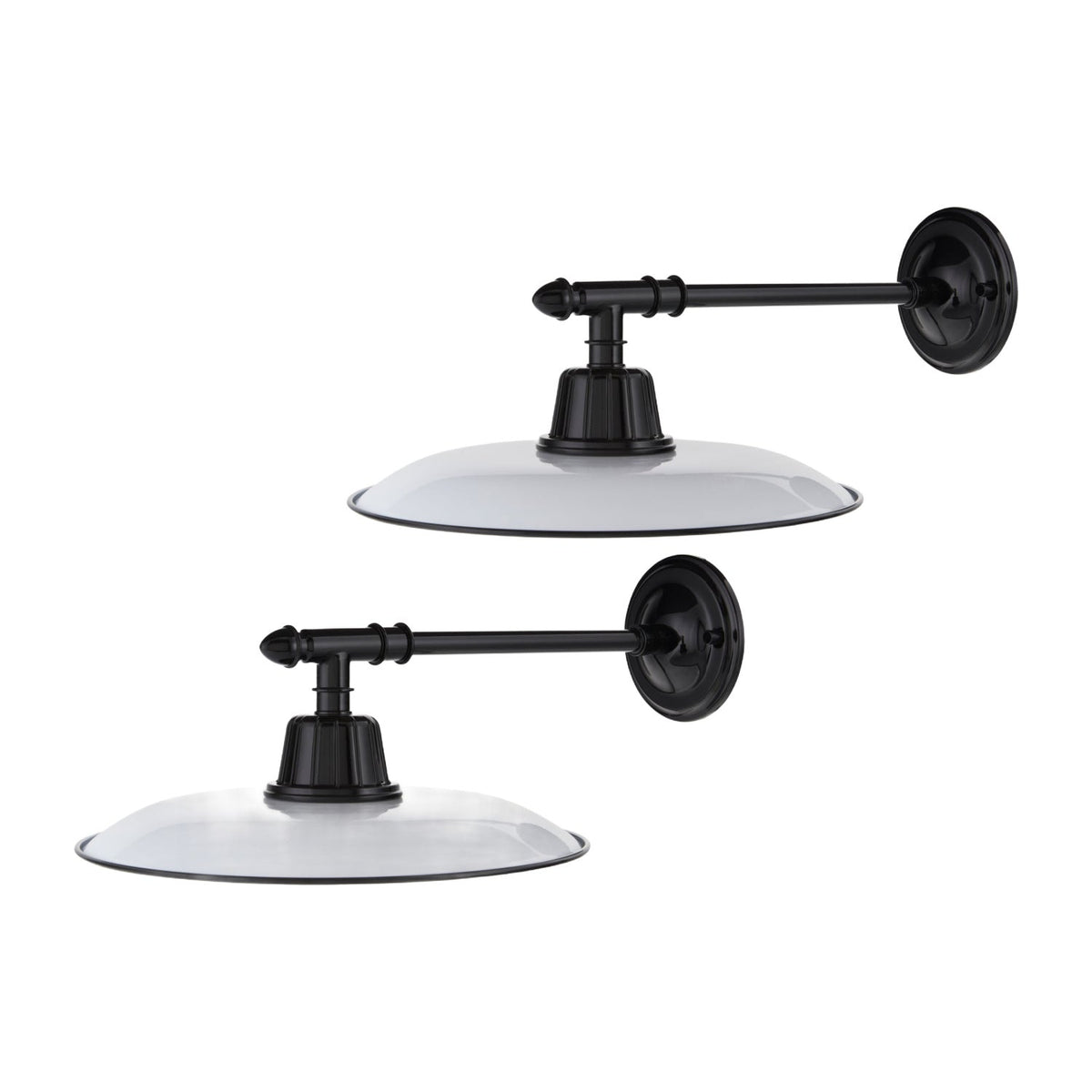Modern European furniture -  Metal Plate Shade Wall Lamps (2) - www.oroa.com