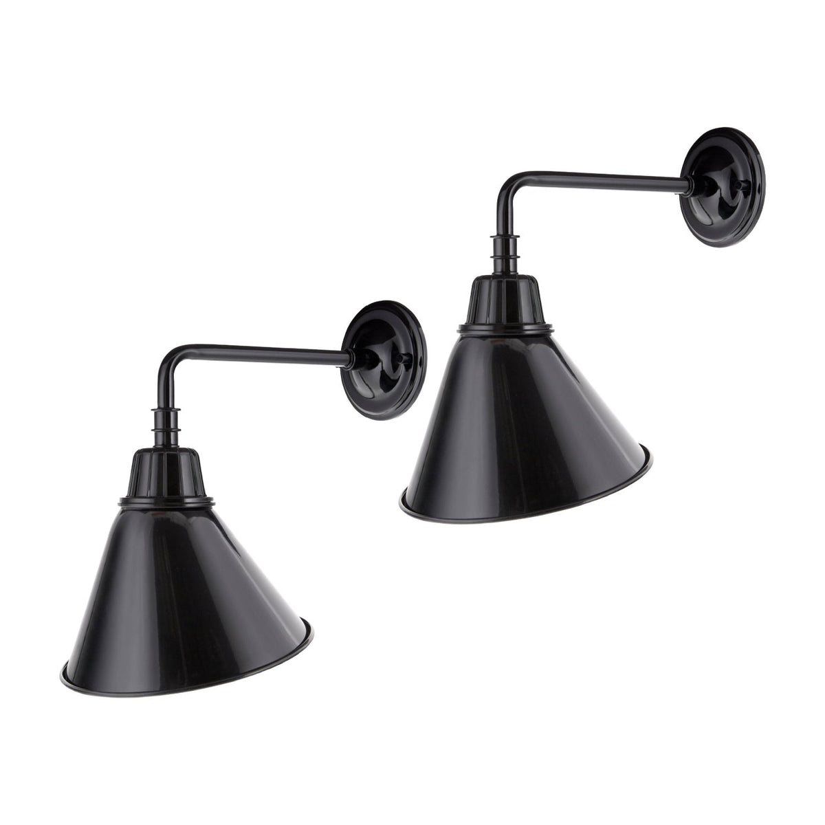 Modern European furniture - Conical Metal Shade Wall Lamps (2) - www.oroa.com