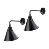 Modern European furniture - Conical Metal Shade Wall Lamps (2) - www.oroa.com