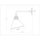 Modern European furniture - Conical Metal Shade Wall Lamps (2) - www.oroa.com
