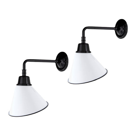 Modern European furniture - Conical Metal Shade Wall Lamps (2) - www.oroa.com