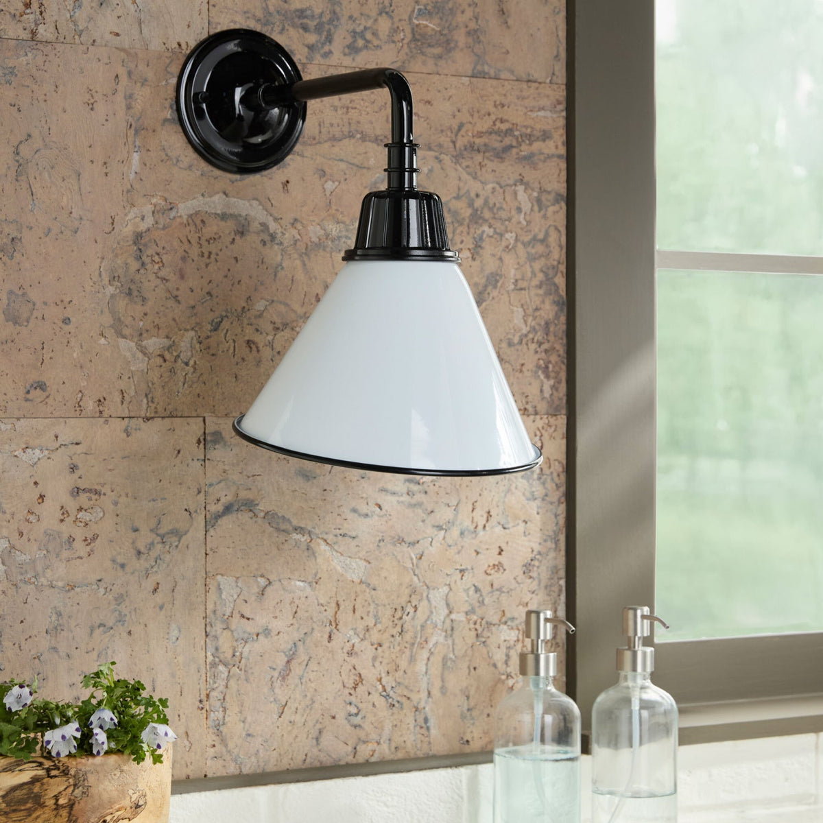 Modern European furniture - Conical Metal Shade Wall Lamps (2) - www.oroa.com
